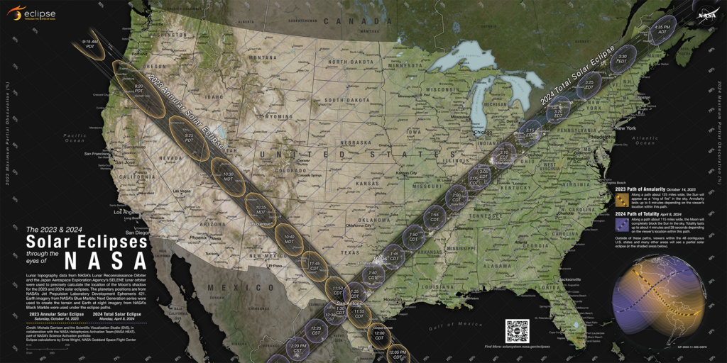 NASA Interactive Eclipse Map 2024